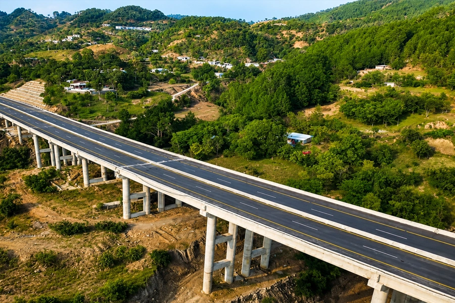 CPEC Havelian-Thakot KKH Phase II motorway - cement supply by Ammad Trading